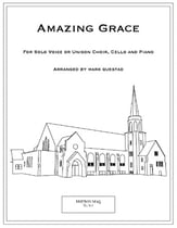 Amazing Grace Unison choral sheet music cover